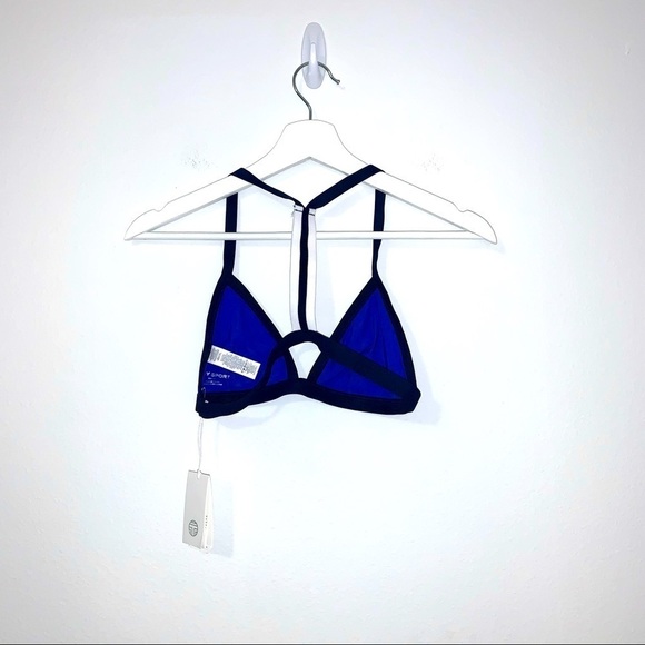 Tory Burch Sport Color Block Bikini Top Cobalt - Picture 5 of 8